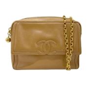 Pre-owned Leather chanel-bags Chanel Vintage , Brown , Dames