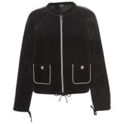 Pre-owned Velvet outerwear Chanel Vintage , Black , Dames