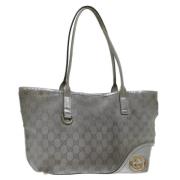 Pre-owned Canvas totes Gucci Vintage , Gray , Dames