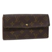 Pre-owned Canvas wallets Louis Vuitton Vintage , Brown , Dames