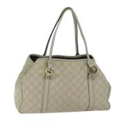 Pre-owned Canvas totes Gucci Vintage , Beige , Dames