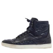 Pre-owned Leather sneakers Dior Vintage , Blue , Dames