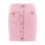 Roze Rok Elastische Taille Hoge Taille Self Portrait , Pink , Dames