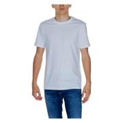 Heren Katoenen Tee Herfst/Winter Collectie Guess , White , Heren