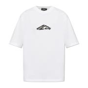 T-shirt met logo Dsquared2 , White , Heren