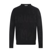 Zwarte Graffiti Trui voor Heren Alexander McQueen , Black , Heren