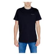 Linear Heren T-shirt Herfst/Winter Collectie Tommy Jeans , Black , Her...