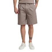 Beige Casual Bermuda Shorts Paolo Pecora , Beige , Heren