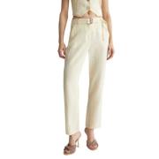 Ivory Broek Regular Fit Liu Jo , Beige , Dames