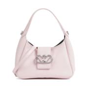 Roze Leren Shopper met Verstelbare Schouderband Emporio Armani , Pink ...