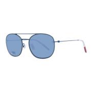 Blauwe Aviator Zonnebril met UV-bescherming Tommy Hilfiger , Blue , Un...