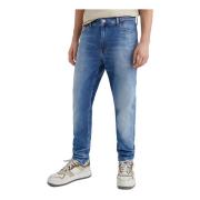 Slim-Fit Blauwe Jeans Tommy Jeans , Blue , Heren