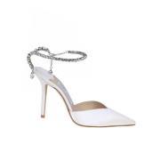 Kristal Enkelband Ivoor Pumps Jimmy Choo , Beige , Dames