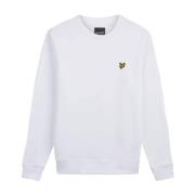 Klassieke Crew Neck Sweatshirt in Wit Lyle & Scott , White , Heren