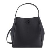 Zwarte Schoudertas met Drukknoopsluiting Tory Burch , Black , Dames