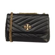 Chevron Omvormbare Schoudertas in Zwart Tory Burch , Black , Dames