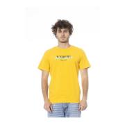 Gele Logo Print Crewneck T-Shirt Iceberg , Yellow , Heren