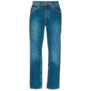 Casual Boyfriend Fit Jeans Anine Bing , Blue , Dames