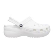 Witte Sandalen voor Zomerse Outfits Crocs , White , Dames