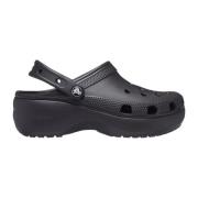 Zwarte Sandalen voor de Zomer Crocs , Black , Dames