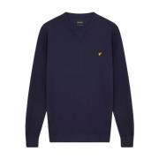 Klassieke Crew Neck Sweatshirt Navy Lyle & Scott , Blue , Heren