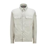 Licht Beige Piz Overshirt Jas Moncler , Beige , Heren