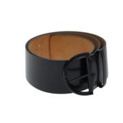 Pre-owned Leather belts Louis Vuitton Vintage , Black , Dames