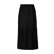 Bohemian Maxi Rok in Zwart Co'Couture , Black , Dames