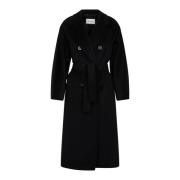 Elegant Madame Wool Coat Max Mara , Black , Dames