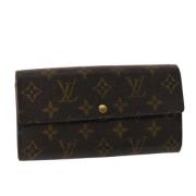 Pre-owned Canvas wallets Louis Vuitton Vintage , Brown , Dames