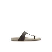 Lucinda Sandal - Logo Michael Kors , Brown , Dames