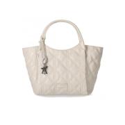 Gewatteerde Shopper met Afneembare Schouderband Emporio Armani , White...