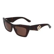 Cat Eye Zonnebril DG 4435 Dolce & Gabbana , Brown , Dames