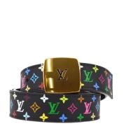 Pre-owned Leather belts Louis Vuitton Vintage , Multicolor , Dames