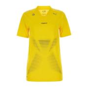Gele stretch nylon Puma t-shirt Coperni , Yellow , Dames