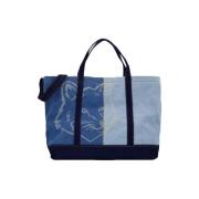Cotton handbags Maison Margiela , Blue , Dames