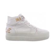 Witte High Top Leren Sneakers Cycle , White , Dames