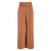 Wijde Pijp Bruine Broek Nenette , Brown , Dames