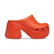 Oranje Plateauklomp Elegant Comfort Crocs , Orange , Dames