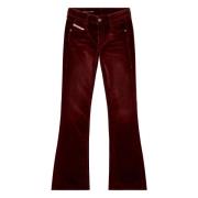 Bootcut and Flare Jeans - 1969 D-Ebbey Diesel , Red , Dames