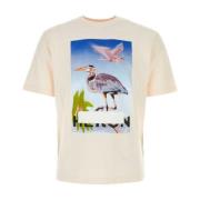 Pastelroze Katoenen T-shirt Heron Preston , Pink , Heren