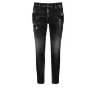 Zwart & Grijs Slim-Fit Denim Jeans Dsquared2 , Black , Heren