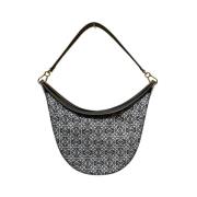 Dames Tas van Canvas en Leer Loewe , Black , Dames