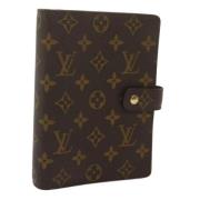 Pre-owned Canvas home-office Louis Vuitton Vintage , Brown , Dames