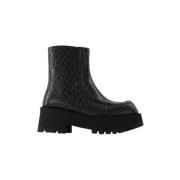 Leather boots Marni , Black , Dames