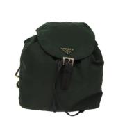 Pre-owned Fabric backpacks Prada Vintage , Green , Dames