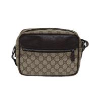 Pre-owned Canvas gucci-bags Gucci Vintage , Beige , Dames