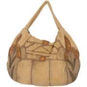 Pre-owned Suede shoulder-bags Marni Pre-owned , Beige , Dames