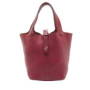 Pre-owned Leather totes Hermès Vintage , Pink , Dames