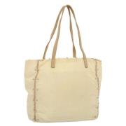 Pre-owned Nylon totes Prada Vintage , Beige , Dames